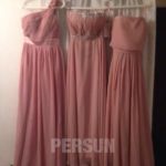 robe rose sur mesure pour demoiselle d'honneur