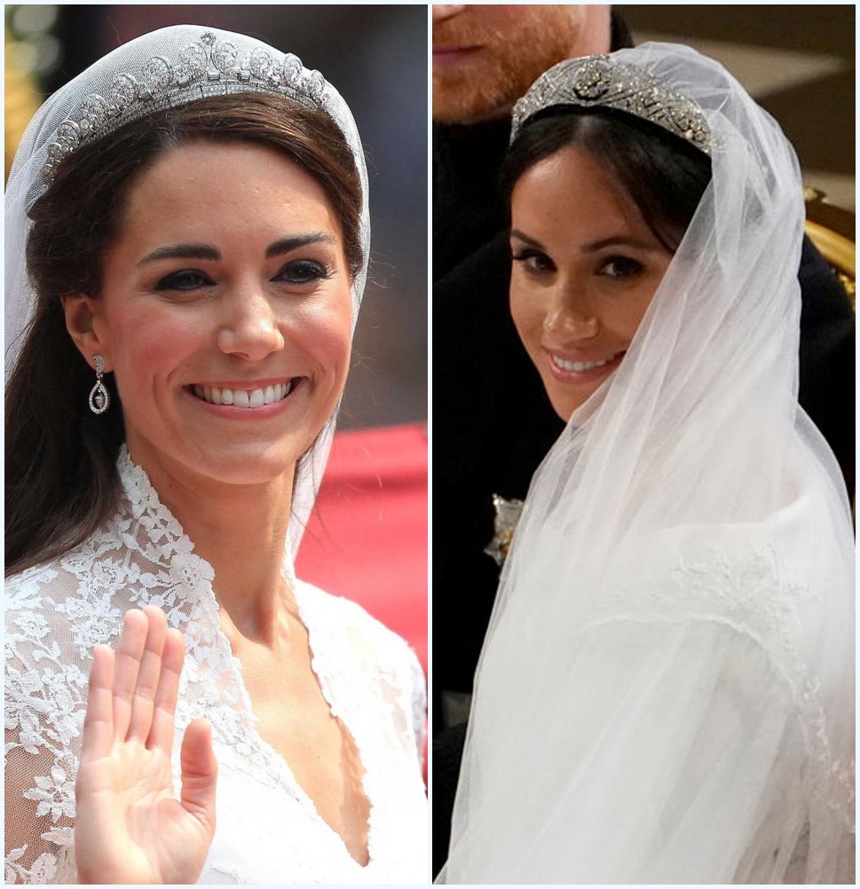 Couronnes mariage de Catherine Middleton et Meghan Markle