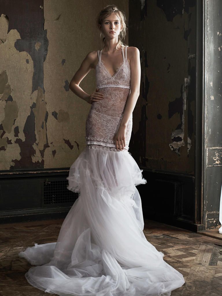 robe de mariée sexy luxe en dentelle de vera wang