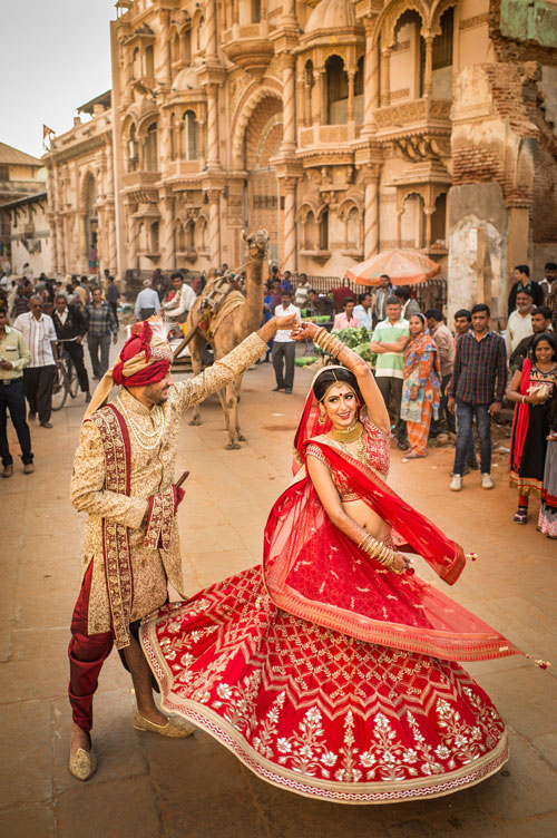 robe mariée rouge style indien