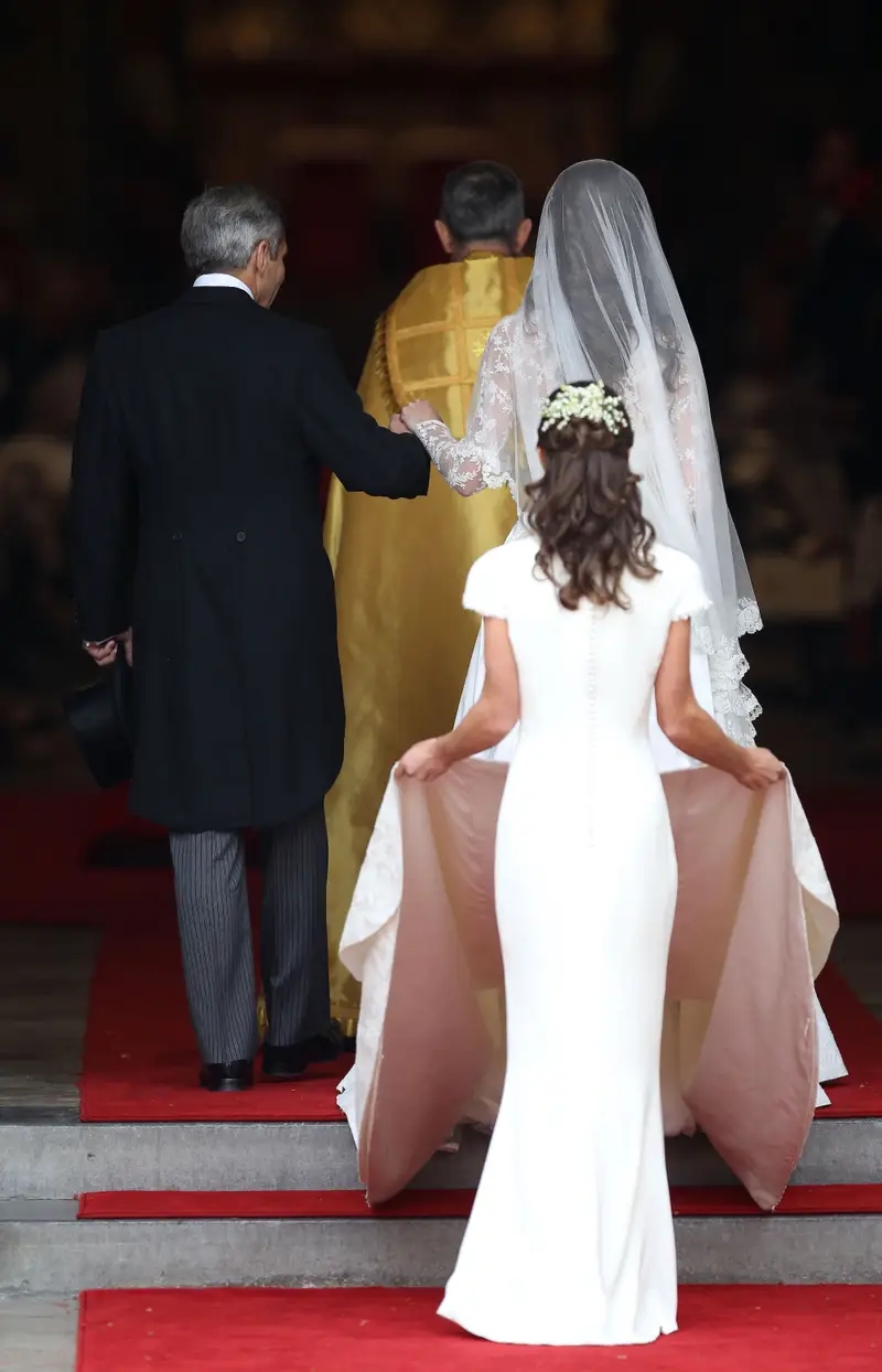 La robe demoiselle d'honneur longue sirène de Pippa Middleton